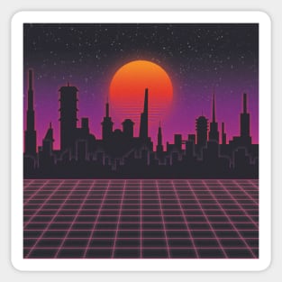 city on mars Sticker